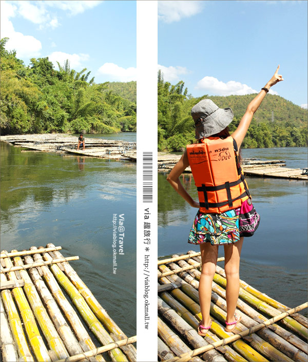 【Via帶你玩泰國】泰國桂河之旅（上）～大象村、Jungle Raft水上旅館篇