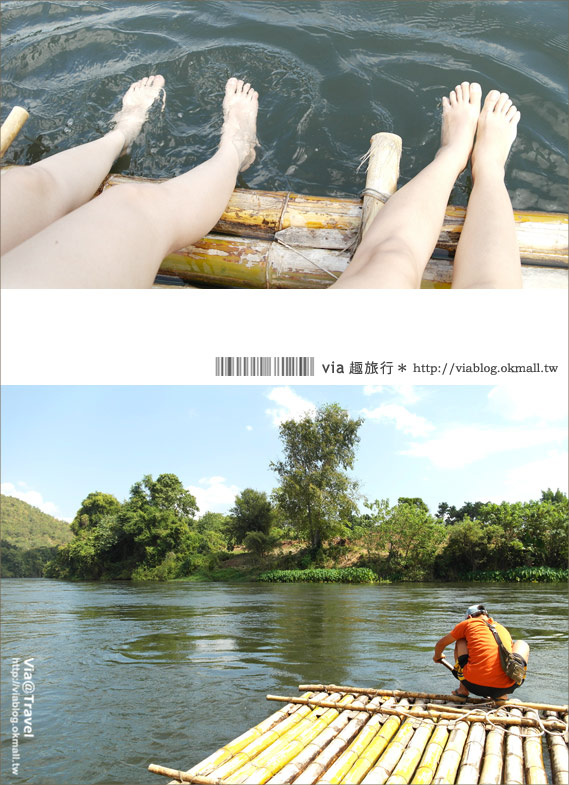 【Via帶你玩泰國】泰國桂河之旅（上）～大象村、Jungle Raft水上旅館篇