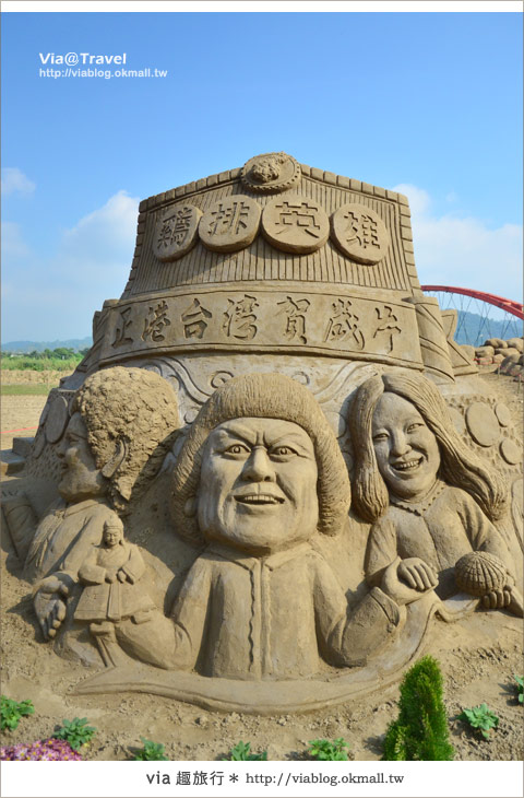春節旅遊》南投貓羅溪沙雕藝術節～來這賞沙雕、看國片吧！