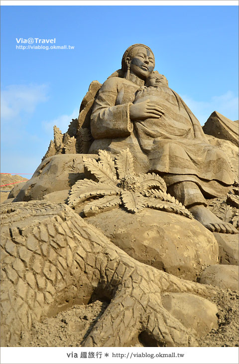 春節旅遊》南投貓羅溪沙雕藝術節～來這賞沙雕、看國片吧！