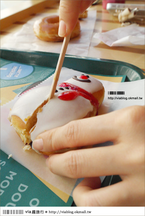 耶誕限定》Krispy Kreme甜甜圈｜大阪心齋橋店。耶誕節限定三種口味！