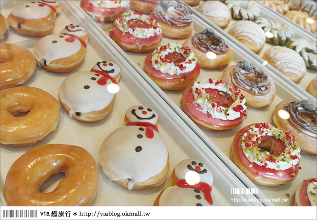 【耶誕限定】Krispy Kreme甜甜圈｜大阪心齋橋店。耶誕節限定三種口味！
