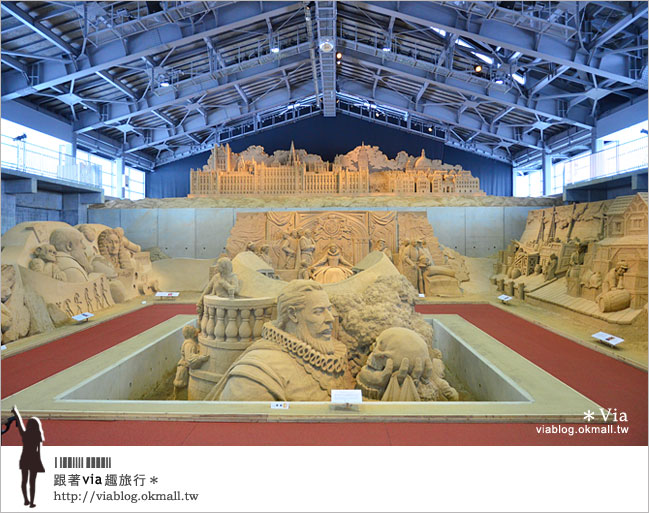 【鳥取旅遊景點】日本鳥取「砂之美術館」～可以維持一整年度的砂雕展！