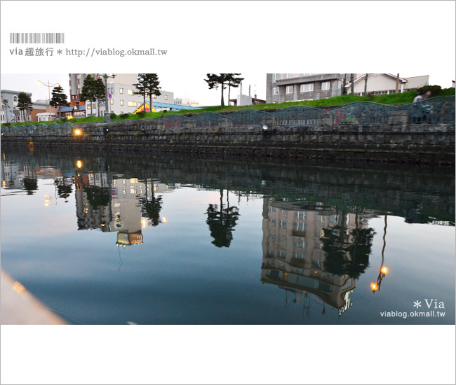 北海道景點》小樽運河～戀人必來！搭遊船、賞小樽運河的無敵夜景！