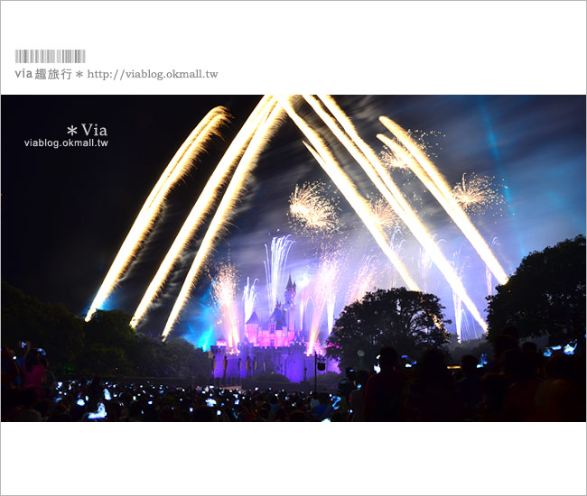 香港迪士尼樂園（下）》迪士尼樂園煙火篇＋迪士尼夜間遊園好好玩！