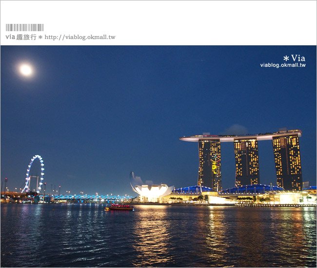 新加坡景點》新加坡必去景點～魚尾獅公園Merlion Park！夜景時最美！