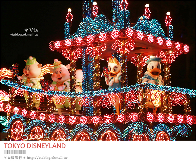 東京迪士尼自由行》東京迪士尼樂園～璀璨「夢之光」夜間電子大遊行！