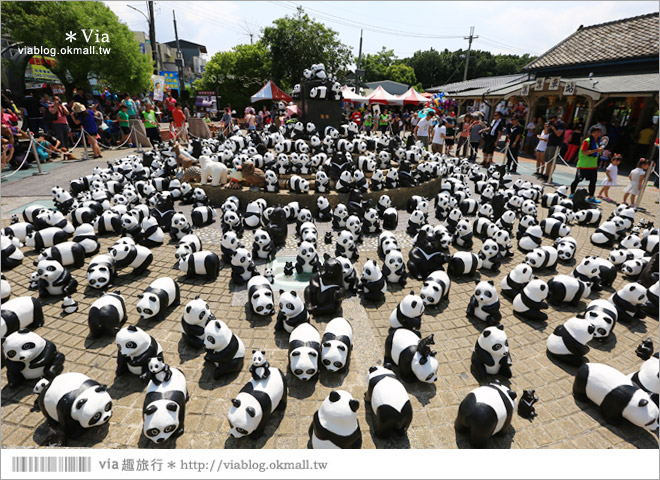 【南投紙熊貓展2014】南投紙貓熊巡迴展～集集車站被萌翻的熊貓大軍佔領囉！