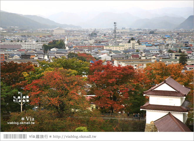 福島旅遊景點》鶴之城／會津若松城～日本百選名城之一！日本國內唯一使用赤瓦的古城