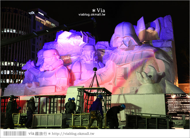 北海道雪祭》北海道冬天旅遊景點：必去！札幌雪祭～夜賞雪燈好浪漫《夜晚篇》