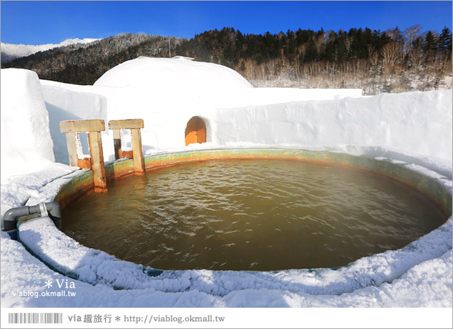 北海道冬季景點》然別湖冰上村～山中小秘境‧冰上酒吧、冰屋、露天風呂好特別！