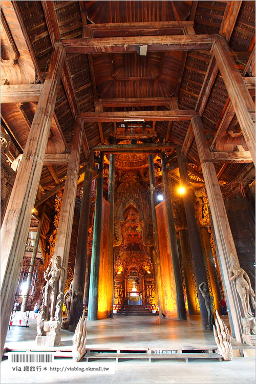 芭達雅景點》真諦聖域Sanctuary of Truth～震撼必遊！全世界最大的木雕建築！