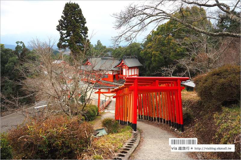 大分旅遊景點》扇森稻荷神社～九州迷你版的紅色千鳥居，竟然在大分鄉間遇見了！