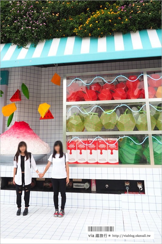【台中勤美誠品】晴天冰菓室～《期間限定》炎夏來個透心涼！放大版復古冰菓室拍照去！