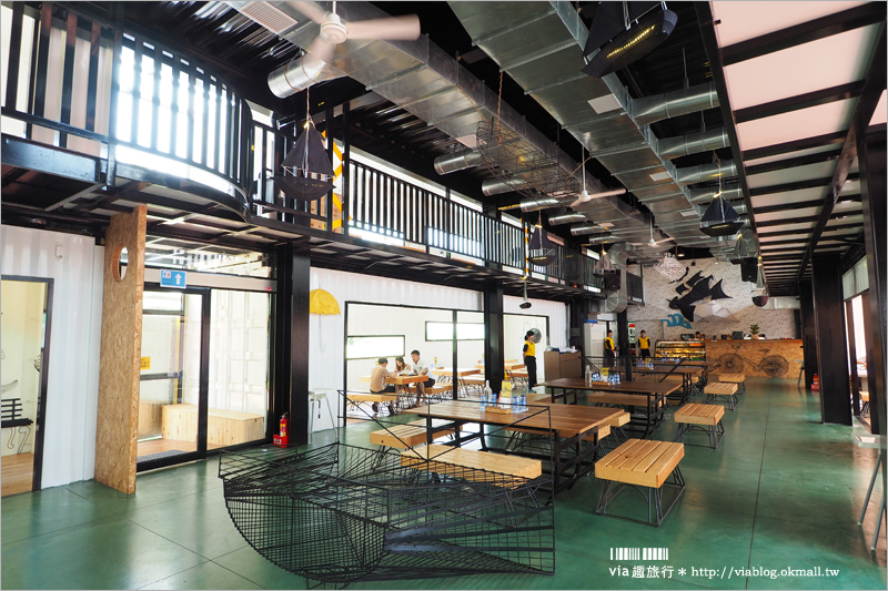 彰化餐廳》B12文創特區(已歇業)～新景點報到！貨櫃屋組合成文創空間好新奇～還有3D畫作拍照趣！