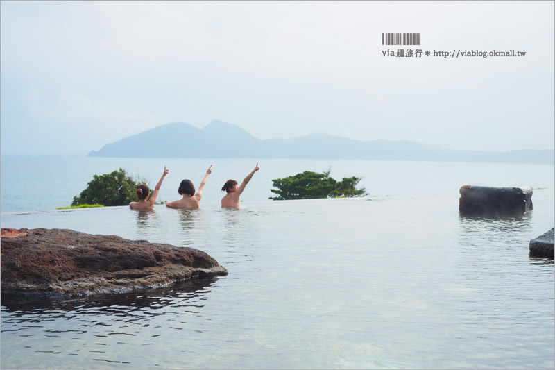 九州溫泉 》鹿兒島「指宿溫泉」：たまて箱温泉(Healthy Land露天浴池)～擁有無敵海景的第1名一日溫泉！
