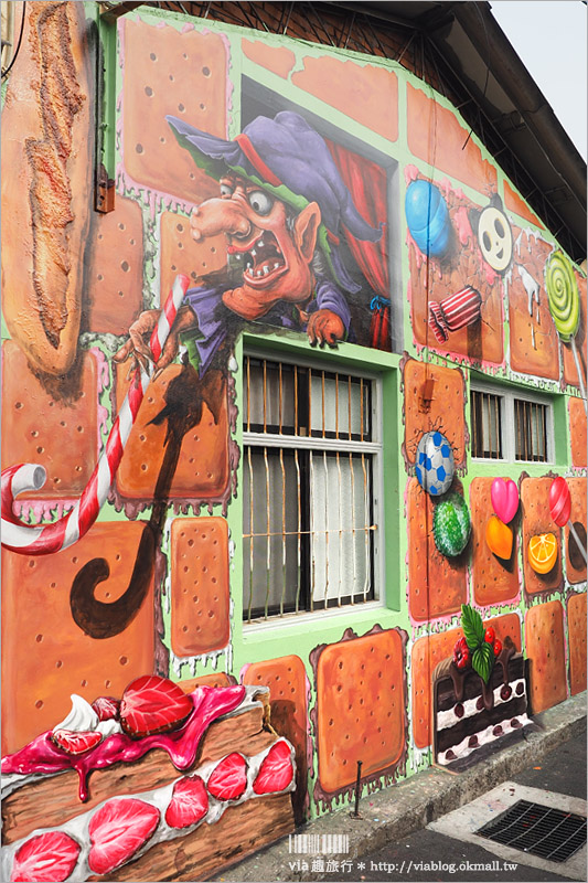 【台中景點】東豐自行車道｜九房童話世界～走進大型的童話3D彩繪，互動拍照樂趣多！