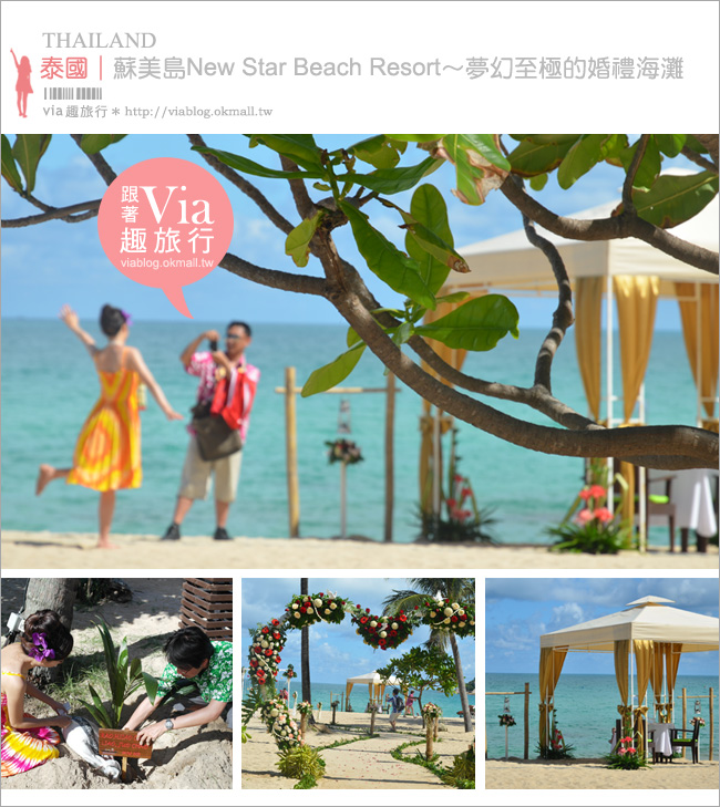蘇美島飯店》蜜月推薦！酒店專屬的夢幻海灘婚禮體驗～New Star Beach Resort