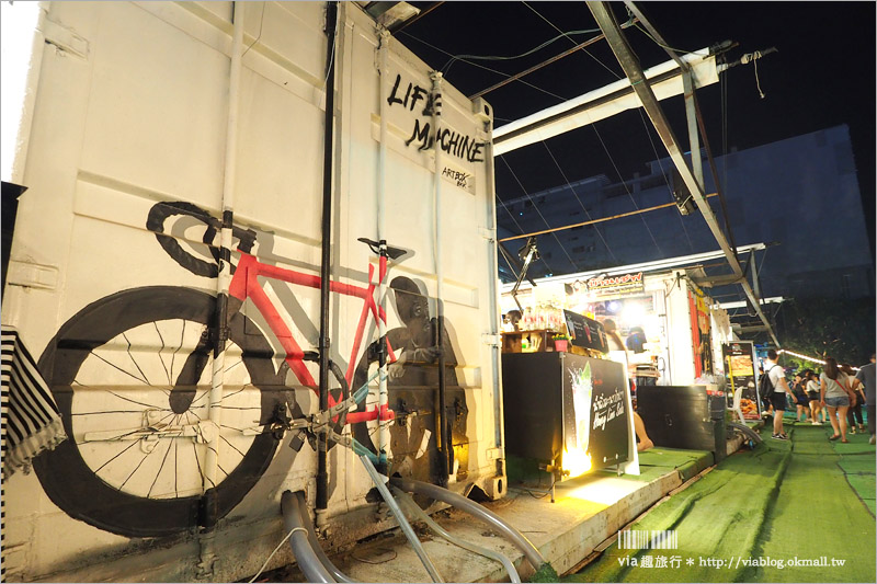 曼谷夜市》ARTBOX BANGKOK～超好拍！白色貨櫃屋打造出文青風格新夜市！