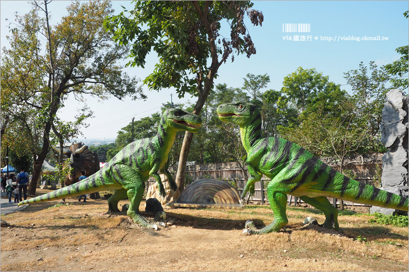 【彰化恐龍】百果山探索樂園～恐龍出沒！大型恐龍會動會吼叫～霸王龍、腕龍、迅猛龍等超霸氣登場！