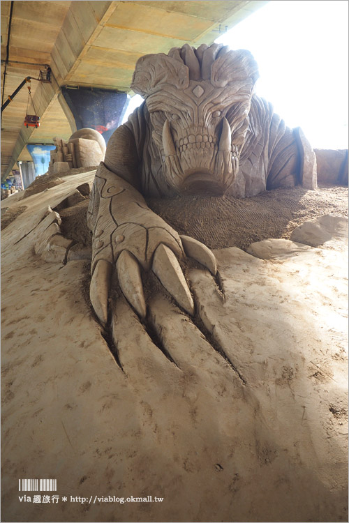 南投沙雕》南投國際沙雕藝術園區(已撤展)～栩栩如生的國際沙雕作品！全年都可以來欣賞！