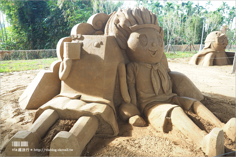 南投沙雕》南投國際沙雕藝術園區(已撤展)～栩栩如生的國際沙雕作品！全年都可以來欣賞！