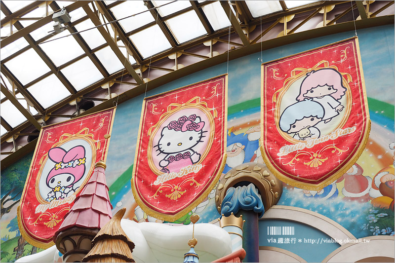 東京樂園》三麗鷗彩虹樂園(上)～東京kitty樂園大好玩！全室內的夢幻樂園一日遊玩翻天！
