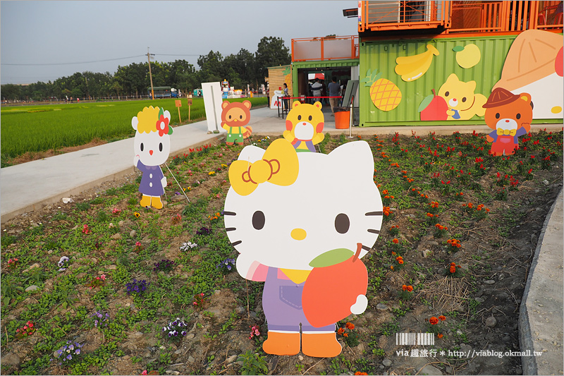【屏東熱帶農業博覽會】Kitty彩繪稻田～萌翻天！春節旅遊就去這～KITTY在屏東等你來玩！