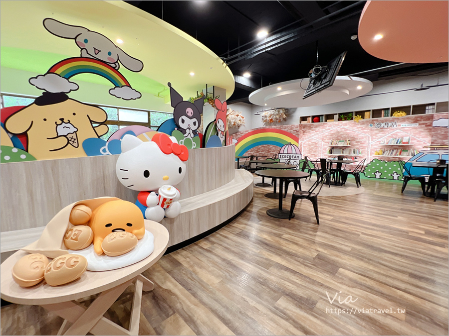 新竹湖口服務區》超可愛的全新Kitty休息站～三麗鷗家族6大明星來報到！來這休息兼吃美食吧！