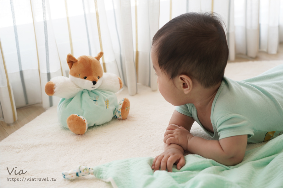 寶寶用品推薦》來自法國Kaloo質感育兒好物～Q寶愛用的安撫巾、小玩具、音樂玩偶都是它！