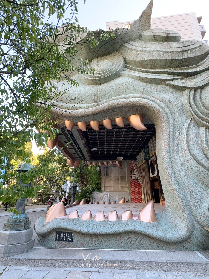 大阪必去》難波八阪神社～張開大口的獅子殿好特別！祈求金運、勝運、學業成就的必去神社！