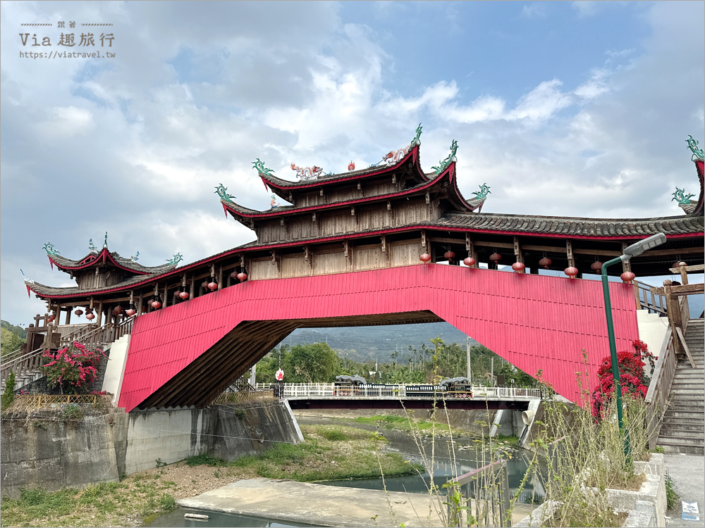 集集景點》全台唯一中國木造古橋：泰順廊橋～還有隱藏版月老這裡拜！