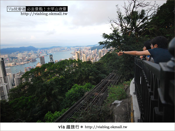 【香港自由行】必推！內有百萬夜景～香港太平山夜景23