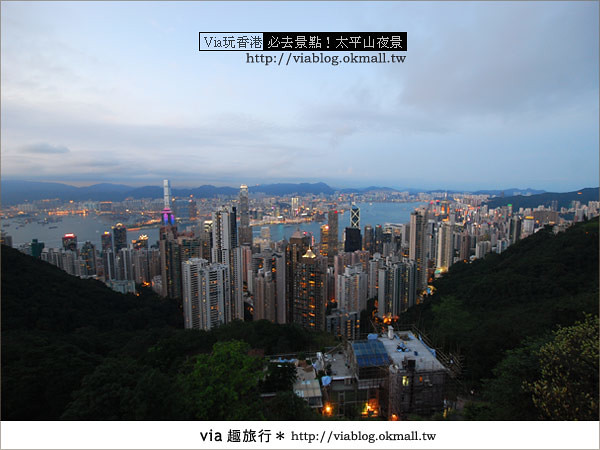 【香港自由行】必推！內有百萬夜景～香港太平山夜景24