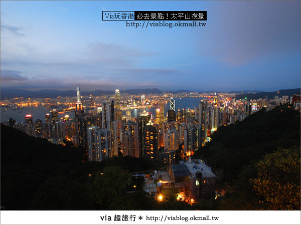【香港自由行】必推！內有百萬夜景～香港太平山夜景25