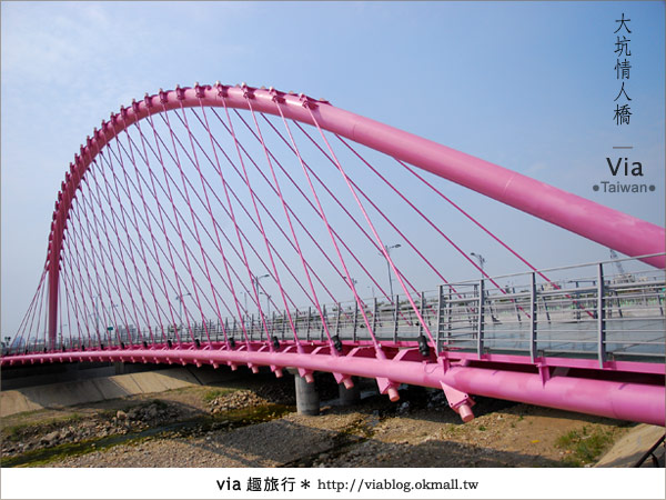 【大坑情人橋】新的台中約會景點～浪漫粉紅色情人橋2